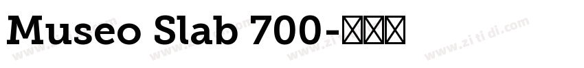 Museo Slab 700字体转换